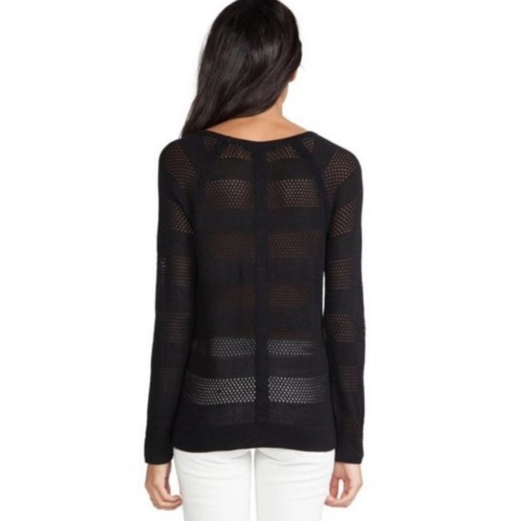 Rag & Bone Genevieve Perforated Raglan Pullover Size L - Picture 3 of 6